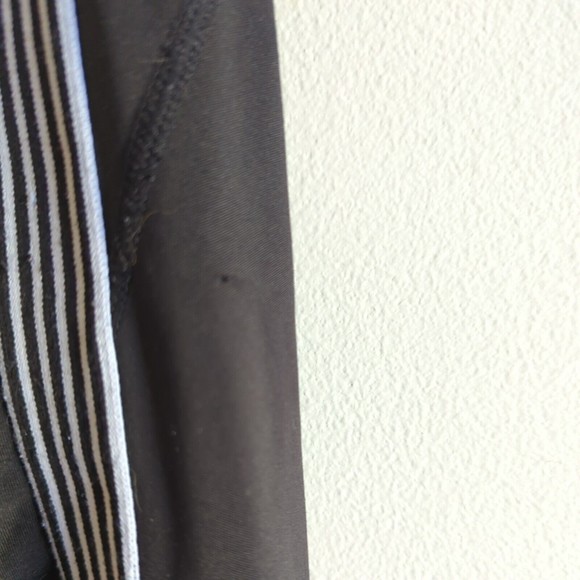 Nanette Lepore Women's Small Black Workout Pants Stretchy with White/ Cut outs - Picture 8 of 8